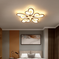Plafonnier LED à 5 pétales, 625MM, 60W, intensité variable, luminaire décoratif de plafond, idéal pour une chambre à coucher ou un salon, nouveau design