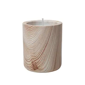 Silinder mewah bermotif Pot De bouges kosong porselen Kerzenglas dekoratif romantis Nordic untuk rumah keramik tempat lilin