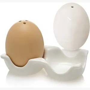 Ovo de papelão suporte de estilo marrom e branco, casa de fazenda, design de ovos de cozinha, sal e pimenta, conjunto de coquetelos