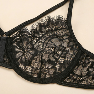 เซ็ตชุดชั้นในลูกไม้โปร่งใสเซ็กซี่ของผู้หญิงชุดชั้นในมีเสน่ห์แบบบางสำหรับผู้หญิง - Product Image 3