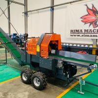 RIMA RM500ECO prosesor kayu bakar pemisah Log, mesin pemotong dan pemisah kayu bensin 30ton murah