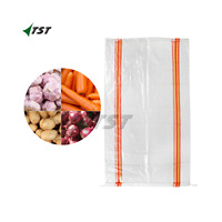 Sac tissé en plastique pp sac en maille tissé de haute qualité 50x80cm avec des sacs tissés à bas prix pour l'emballage des oignons