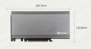 PCIe 3.1x16 bis 2 X44.2,SSDNVME SSD NGFF Adapter karte <span class=keywords><strong>IO</strong></span>-PCE2824-TM2 PCE2824 - Product Image 6