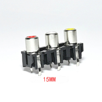 Connecteurs jack RCA prise audio, 5 pièces, 3 broches, fiche femelle pour montage pcb