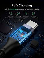 UGREEN USB C a USB C 2,0 Cable 100W Tipo C Cargador Cable PD Carga rápida 5A 480Mbps Cable