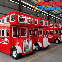 Fournisseur direct d'usine Manèges de parc d'attractions pour enfants Manèges électriques Mini bus à deux étages de Londres ouvert
