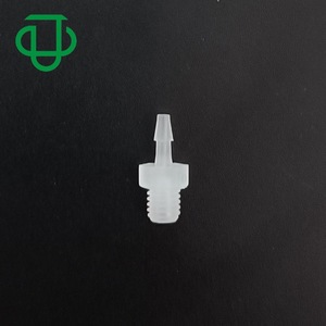 <b>PP</b>-Nylon Plastic 10-32UNF External Thread Hose Connector Clear For Water Air Fluid Transfer - Product Image 2