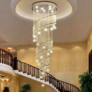 โคมไฟระย้าคริสตัลทรงเกลียวสำหรับบันไดวน โมเดิร์น ลดราคาจากโรงงาน ขายส่ง - Product Image 3