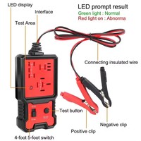 Testeur de relais de voiture 12V 24V testeur de relais automobile électronique pour vérificateur de batterie automatique analyseur d'alternateur outil de Diagnostic de voiture