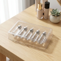 Plateau en plastique personnalisé de haute qualité T-049 pour 2, 3 ou 5 flacons, emballage blister avec boîte