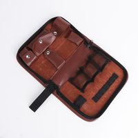 Sac de transport d'outils de golfeur personnalisé de luxe coffret cadeau de golf en gros portable avec trousse d'outils d'accessoires en cuir de qualité