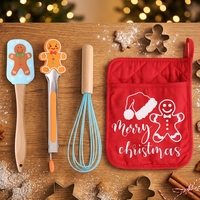 Ensemble spatule et pinces à pain en silicone écologiques MIXWARES, compatibles lave-vaisselle, outils de cuisson sécuritaires pour les aliments, cadeau pour la cuisine