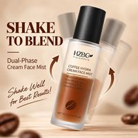 Brume hydratante pour le visage au café, fabricant OEM, marque privée, antioxydant, hydratant, revitalisant, soin de la peau, fournisseur en gros, ODM