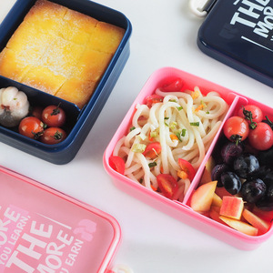 Customized <b>Microwaveable</b> Double Layer Bento <b>Box</b> Plastic Japanese Style <b>Lunch</b> <b>Box</b> For Students And Office Workers - Product Image 2