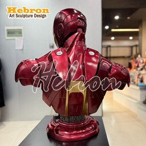 Sculpture de personnage <span class=keywords><strong>Marvel</strong></span> en fibre de verre, sculpture Iron Man, buste Spider-Man, magnifique statue de collection en résine de film <span class=keywords><strong>Marvel</strong></span> - Product Image 4