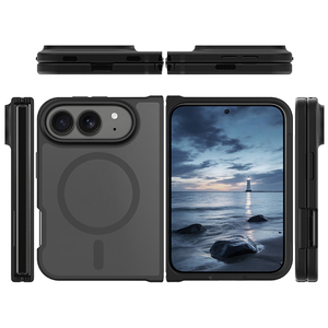 for <b>iPhone</b> fold ultra tpu phone cover matte anti-fall magnetic attraction case - Product Image 3