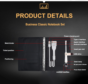 Notebook Power bank con chiavetta usb dairy book con ricarica wireless - Product Image 5