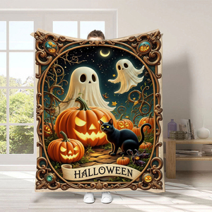 2026 Wholesale <strong>Halloween</strong> Day Love Heart Comfort Fleece <strong>Blanket</strong> Jesus Pattern Nap Sofa <strong>Blanket</strong> Carton <strong>Blanket</strong> - Product Image 2