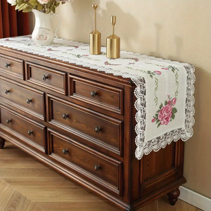 <span class=keywords><strong>Tovaglia</strong></span> Rettangolare <span class=keywords><strong>Bianca</strong></span> <span class=keywords><strong>con</strong></span> Pizzo Floreale a Punto Croce Idrosolubile per Matrimoni Hotel Decorazione Casa Perfetto <span class=keywords><strong>Runner</strong></span> da Tavola - Product Image 6