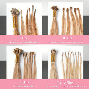 Extensions per capelli vergini vietnamiti all'ingrosso con cheratina, a doppia trama, Remy, a punta piatta, 12A, lisci, con tecnologia Bonded, 16-28 pollici - Product Image 5