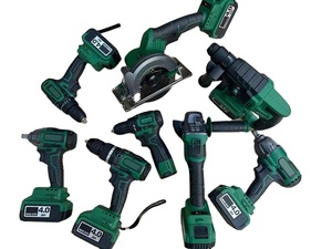 Factory 20v Power Drills <b>Tool</b> <b>Set</b> Kit Portable Cordless Brushless 21v Cordless Drill Lithium Battery Power <b>Tools</b> Kit - Product Image 4