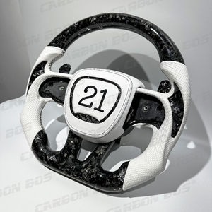 Volant en cuir blanc avec LED et fibre de carbone, directement de l'usine, pour <span class=keywords><strong>Dodge</strong></span> Charger Challenger SRT 2019 <span class=keywords><strong>2020</strong></span> 2021 2022 2023 - Product Image 5