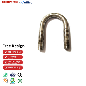 Ventes chaudes 2016 : Vis en acier inoxydable 304 en forme de U, colliers de serrage, boulons M8, finition brute, usage industriel dans les produits de construction - Product Image 1