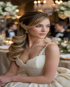 Perruque en dentelle HD transparente, cheveux humains vierges européens, pré-épilée, avec baby hair, petite mèche blonde <span class=keywords><strong>champagne</strong></span>, ondulations naturelles, style juif - Product Image 4