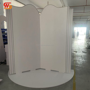 Nouvelle Arrivée - Décoration Murale de Fond de Scène de Mariage en Acrylique Blanc PVC Style Livre - Product Image 3