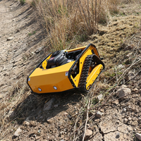 Mesin Pemotong Rumput Robot Multifungsi 1100mm Terbaru dari Pabrik, Dikendalikan Jarak Jauh untuk Reklamasi Lahan Dengan Sekop Dorong