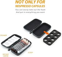 Nouvelle mallette de transport de protection mince pour dosette de café nespresso impression personnalisée logo dosette café capsule boîte-cadeau avec mousse amovible