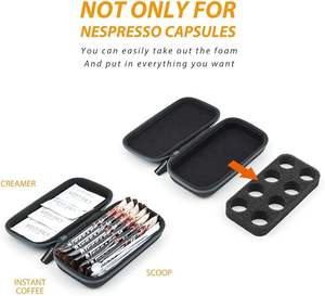 ใหม่เคสป้องกันแบบบางสำหรับกาแฟพ็อดเนสเปรสโซ่กล่องของขวัญแคปซูลกาแฟพร้อมโฟมแบบถอดได้พิมพ์โลโก้ตามสั่ง - Product Image 3