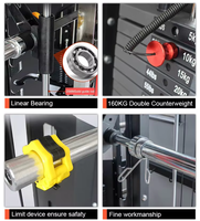 Machine Smith multifonctionnelle en acier pour salle de sport commerciale et domestique, équipement d'entraînement de force, vente chaude