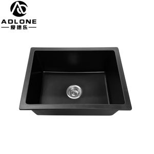 للبيع بالجملة حوض مطبخ بلؤلؤ فردي متتالي 29 بوصة حوض مطبخ أبيض تحت جبل 73x46 مع قسمين لفصل الأطباق - Product Image 2