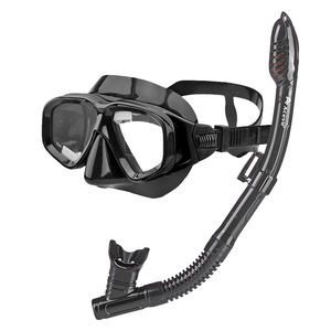 Aloma marka yetişkin dalış maskesi Set yüksek mukavemetli temperli cam su geçirmez anti-sis kuru şnorkel tüplü dalış ekipmanları - Product Image 1