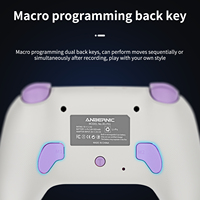 Control de Juego Inalámbrico RG-P01 con Motor de Vibración y Botones Turbo, Gamepad Personalizado para PC, Consola Móvil y Steam Deck