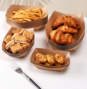 Nhanh Chóng Bao Bì Chiên Gà Giấy Nhà Hàng Hộp Thực Phẩm Bưu Kiện Hộp Cho Hộp Ăn Trưa - Product Image 4