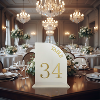 Support de numéro de table en acrylique personnalisé pour la décoration d'événements de mariage