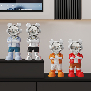 Figuras <span class=keywords><strong>de</strong></span> Acción <span class=keywords><strong>de</strong></span> Astronautas, Estatua <span class=keywords><strong>de</strong></span> Resina Pintada a Mano, Juguete Artístico <span class=keywords><strong>de</strong></span> Moda, Artesanía, Decoración para Escritorio, Sala <span class=keywords><strong>de</strong></span> Estar, Oficina, Vinoteca, Hogar - Product Image 2