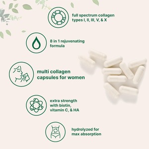 Capsule di Proteine Composite Multi Collagene OEM, 240 Capsule, Contenenti Acido Ialuronico, Biotina e Vitamina C, Proteine Idrolizzate - Product Image 2