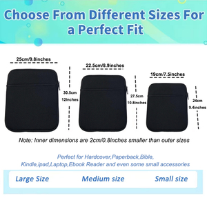 Housse de protection personnalisée en néoprène pour <span class=keywords><strong>livre</strong></span>, sacoche pour ordinateur portable, étui pour liseuse, housse de Bible, étui pour ordinateur portable, pochette pour liseuse électronique - Product Image 2