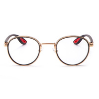 Lunettes optiques rondes photochromiques TR90 anti-lumière bleue à changement de couleur pour myopie