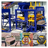 Machine à fabriquer des blocs hydrauliques QT4-15C, économie d'énergie, pour les entrepreneurs à petit budget, production de blocs de ciment à petite échelle