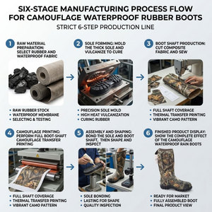 Fabrication sur mesure <span class=keywords><strong>de</strong></span> bottes en néoprène camouflage pour femmes, bottes <span class=keywords><strong>de</strong></span> <span class=keywords><strong>chasse</strong></span> pour hommes, bottes d'hiver pour l'extérieur - Product Image 4