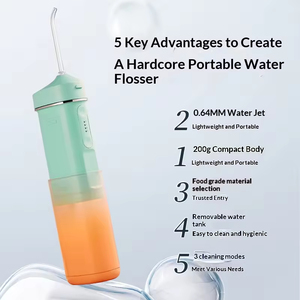 Irrigador Bucal Eléctrico Portátil de Mano, Presión Ajustable de Múltiples Velocidades, Recargable por USB, Impermeable, para el Cuidado Bucal en el Hogar - Product Image 3