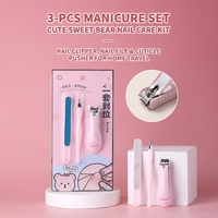 LMLTOP Coupe-ongles en acier inoxydable pour doigts/orteils, lot de 2, kit de manucure professionnel, lime à ongles, repousse-cuticules, à mâchoires larges