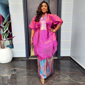 Abito Dashiki <span class=keywords><strong>Africano</strong></span> da Donna in Spandex Stampato, Taglia Grande, Due Pezzi, per Commercio Estero su AliExpress - Product Image 2