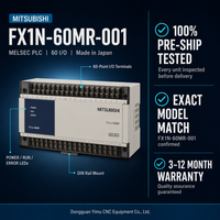 Contrôleur programmable MELSEC d'origine Mitsubishi FX1N-60MR-001 PLC 60 IO avec sortie relais, fabriqué au Japon, expédition sous 3 jours