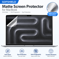 Protection d'écran GOFSHIELD pour MacBook Pro 16/14/13 pouces (M1-M5, 2021-2026) – Film mat PET anti-reflet et anti-traces de doigts (sortie d'usine)