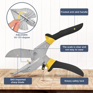 Cesoie per mitra regolabili per progetti fai da te per la lavorazione del legno con bordo liscio ergonomico con manico basso MOQ disponibile - Product Image 4